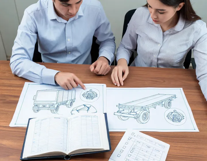 Trailer quotation ledger and configuration drawing review