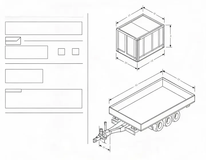 Trailer manufacturer requirement checklist and drawing